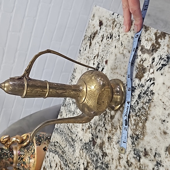 Vintage brass tea set - Picture 4 of 9